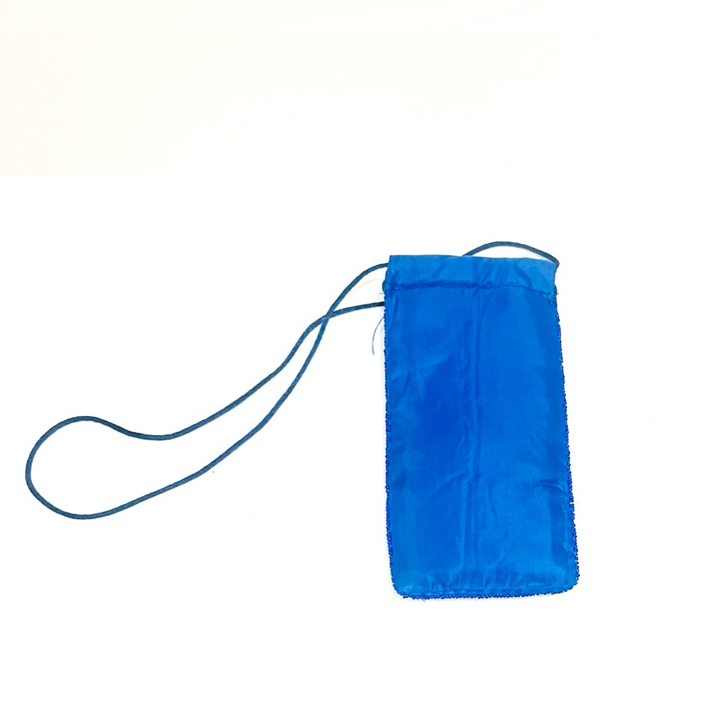 Vintage Bleu Beaded Change Purse - Picture 3 of 4
